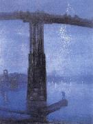 James Abbott McNeil Whistler Blue and Gold-Old Battersea Bridge